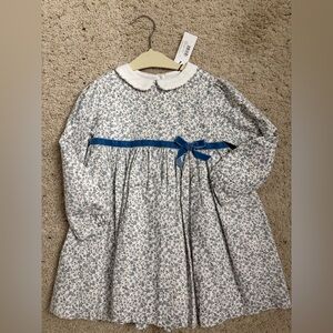 Trotters Aubrey Floral Dress in Blue and Pink